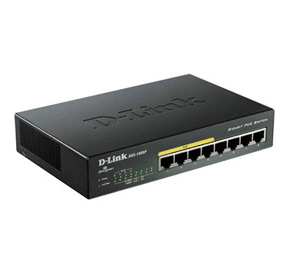 d-link gigabyte poe with sfp 8 ports switch (black)